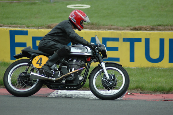 Allan on his Norton